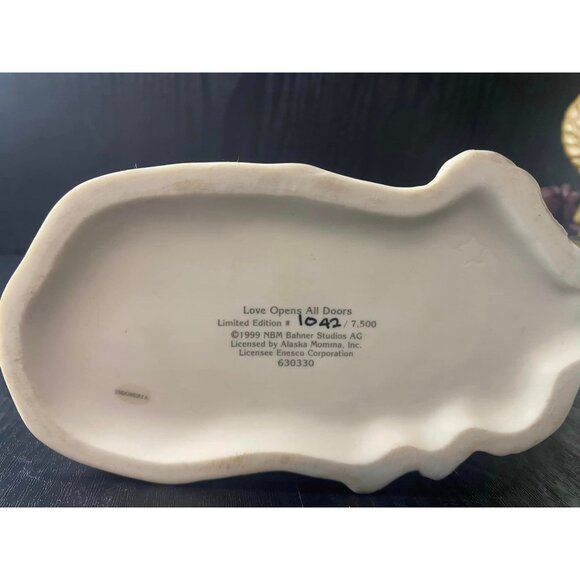 Love Opens All Doors BY Alaska Mama Enesco Large Figurine Kids on Bench Number 1 - Picture 6 of 8